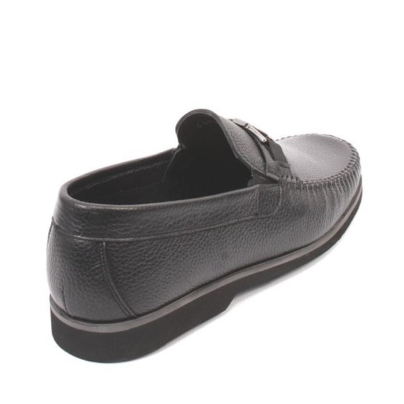 ROBERTO SERPENTINI 6907a Black Leather Moccasins Loafers main image 5